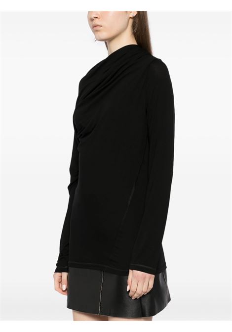 Black wind long-sleeved top Helmut lang - women HELMUT LANG | O07HW504001